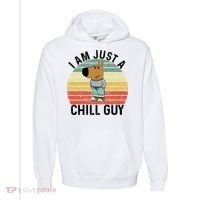 I Am Just A Chill Guy Chillguy Fun Meme Chillin Comfort Colors Garment-Dyed Hooded Sweatshirt thumb 0