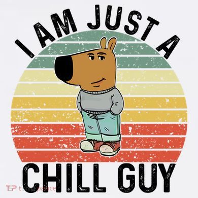I Am Just A Chill Guy Chillguy Fun Meme Chillin Comfort Colors Garment-Dyed Hooded Sweatshirt