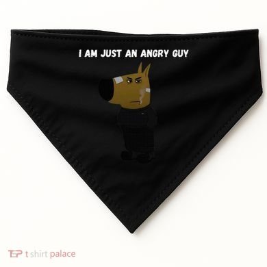 I Am Just An Angry Guy Meme Funny USA-Made Doggie Bandana
