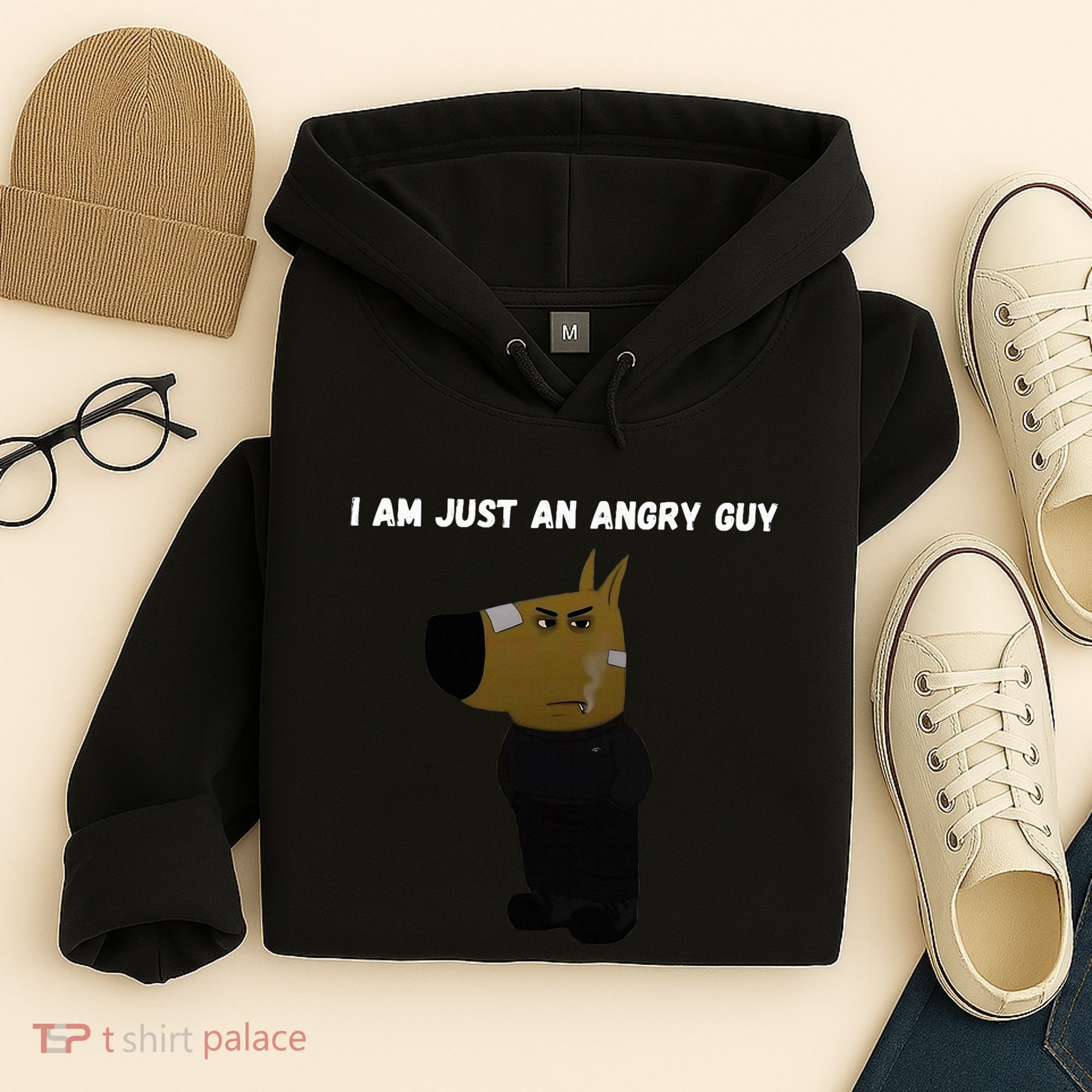 I Am Just An Angry Guy Meme Funny Hoodie