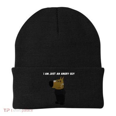 I Am Just An Angry Guy Meme Funny Beanie