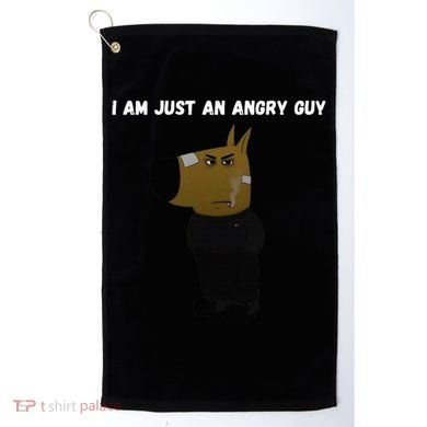 I Am Just An Angry Guy Meme Funny Golf Towel
