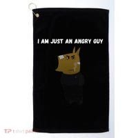 I Am Just An Angry Guy Meme Funny Golf Towel thumb 0