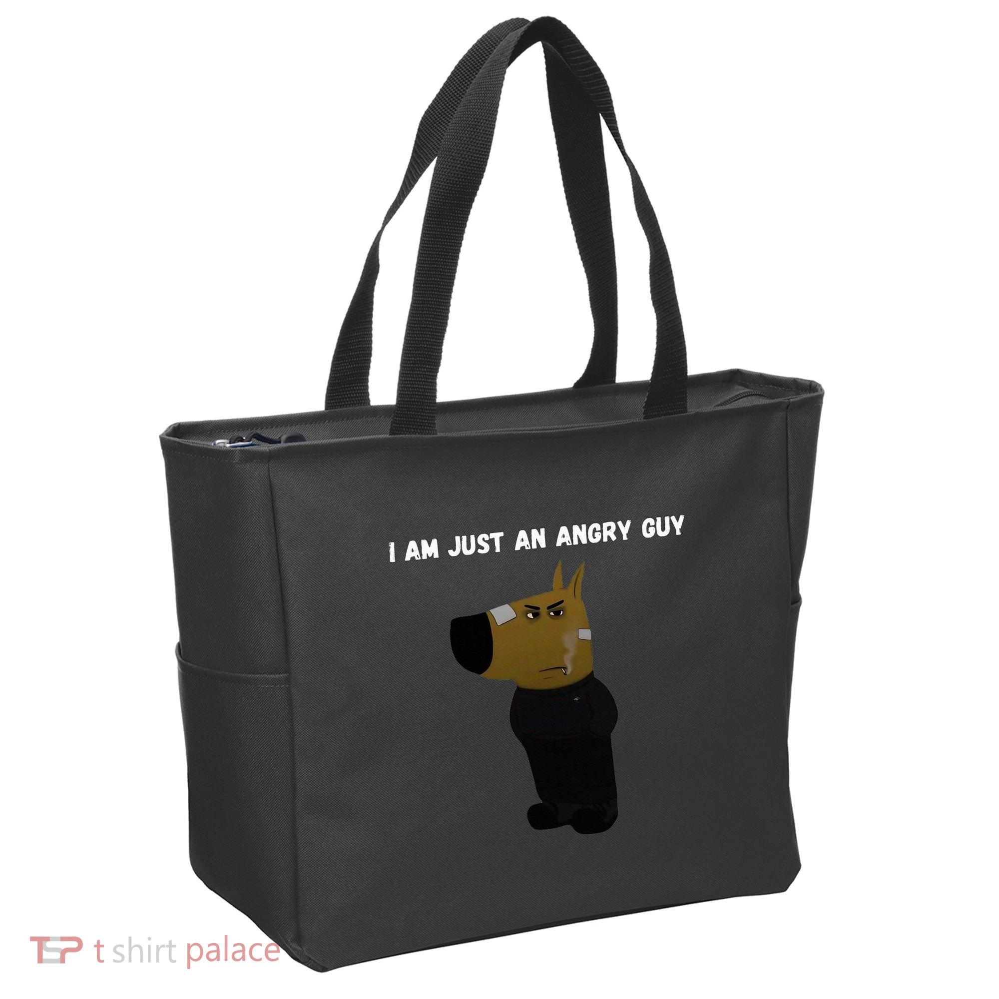 I Am Just An Angry Guy Meme Funny Tote Bag