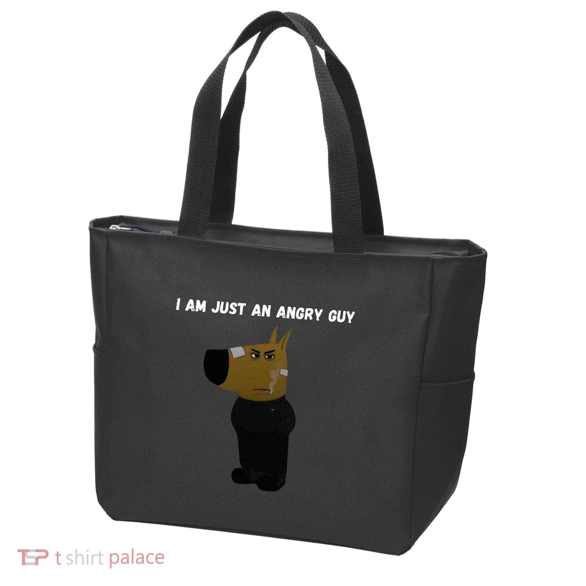 I Am Just An Angry Guy Meme Funny Tote Bag