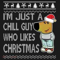 I Am Just A Chill Guy Who Likes Christmas Chillguy Funny Ugly Christmas Bucket Hat thumb 4