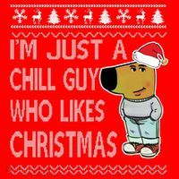 I Am Just A Chill Guy Who Likes Christmas Chillguy Funny Ugly Christmas Hoodie thumb 2