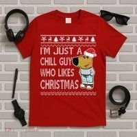 I Am Just A Chill Guy Who Likes Christmas Chillguy Funny Ugly Christmas T-Shirt thumb 5