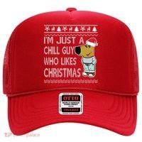 I Am Just A Chill Guy Who Likes Christmas Chillguy Funny Ugly Christmas Hat thumb 0
