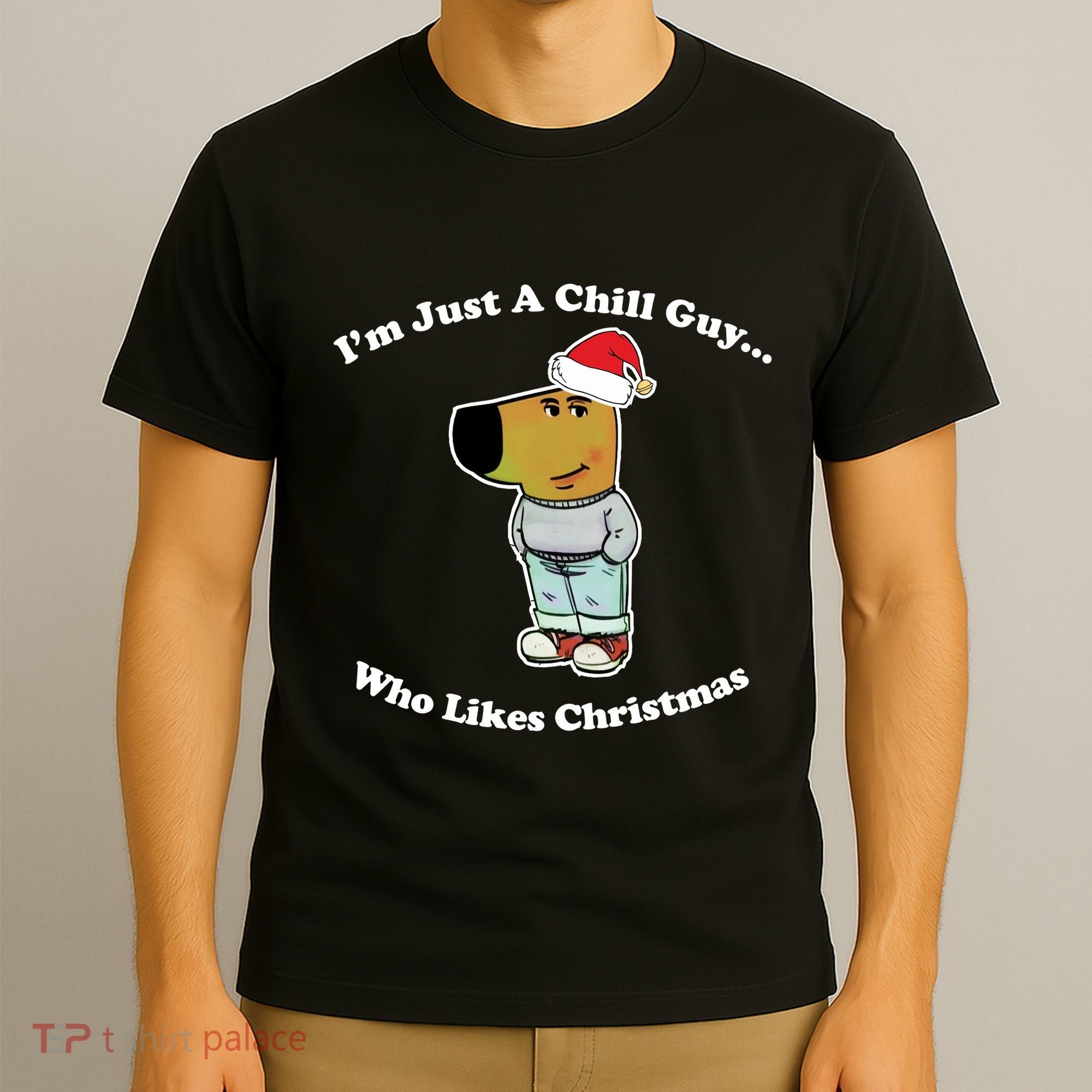 I Am Just A Chill Guy Who Likes Christmas Chillguy Funny T-Shirt