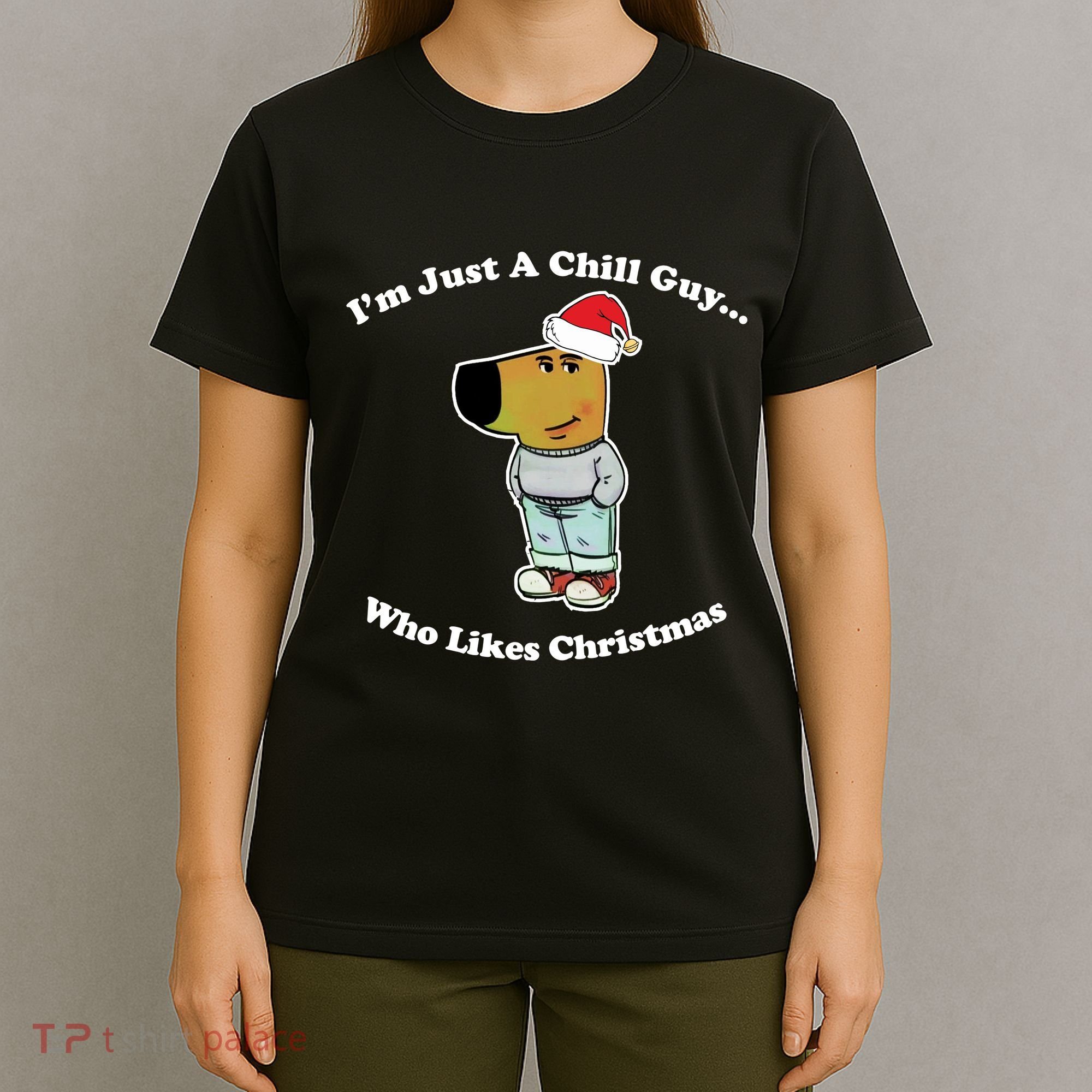 I Am Just A Chill Guy Who Likes Christmas Chillguy Funny T-Shirt