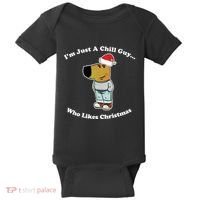 I Am Just A Chill Guy Who Likes Christmas Chillguy Funny Baby Bodysuit thumb 0