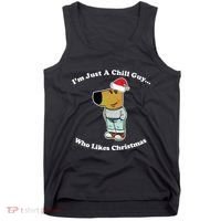 I Am Just A Chill Guy Who Likes Christmas Chillguy Funny Tank Top thumb 0