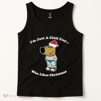 I Am Just A Chill Guy Who Likes Christmas Chillguy Funny Tank Top thumb 2