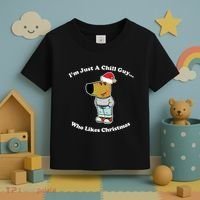 I Am Just A Chill Guy Who Likes Christmas Chillguy Funny Toddler T-Shirt thumb 3