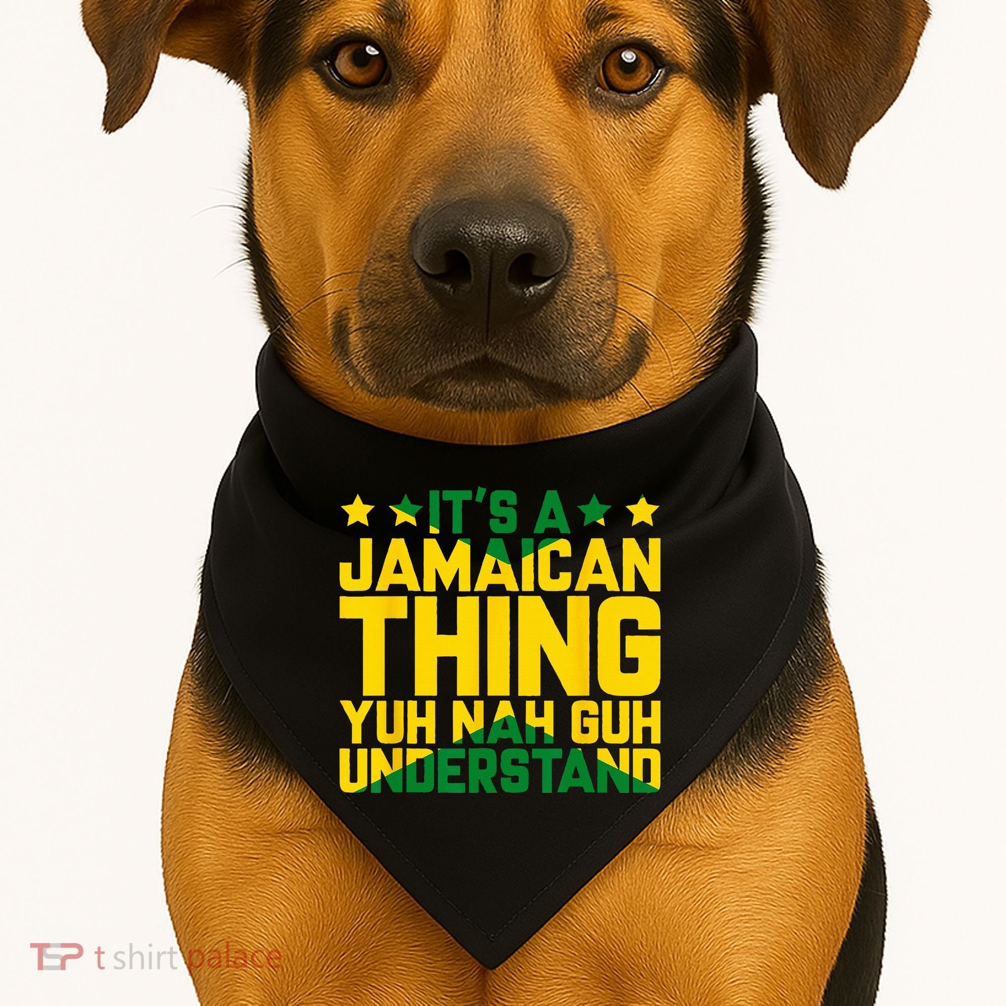 Its A Jamaican Thing Yuh Nah Guh Understand Jamaica USA-Made Doggie Bandana