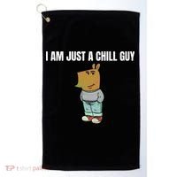 I Am Just A Chill Guy Funny Golf Towel thumb 0
