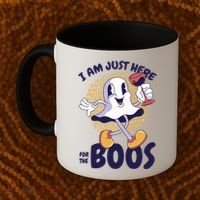 I Am Just Here For The Boos Ghost Coffee Mug thumb 2