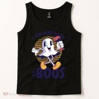 I Am Just Here For The Boos Ghost Tank Top thumb 2