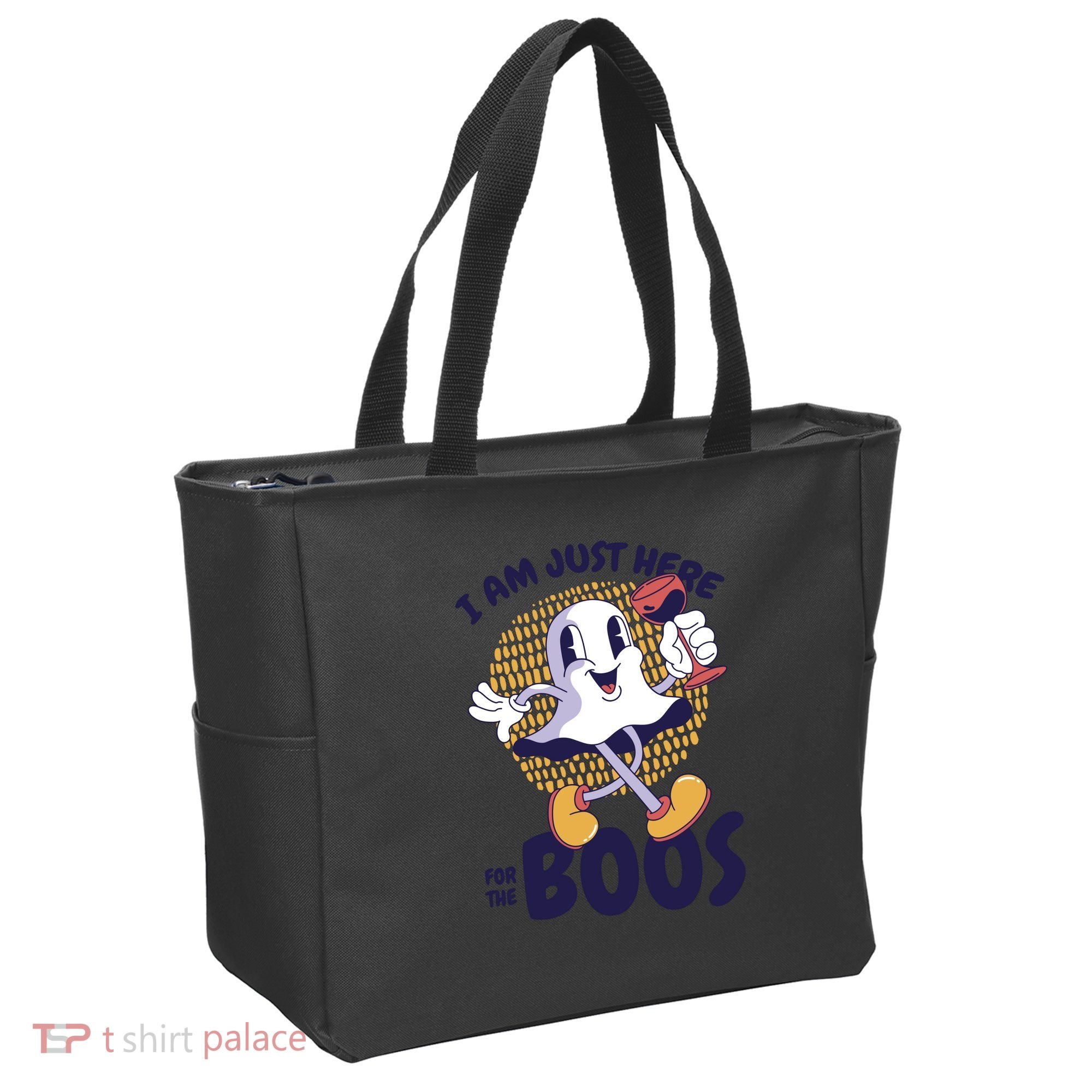 I Am Just Here For The Boos Ghost Tote Bag