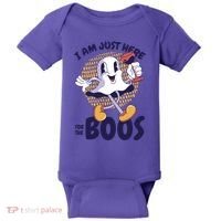 I Am Just Here For The Boos Ghost Baby Bodysuit thumb 0