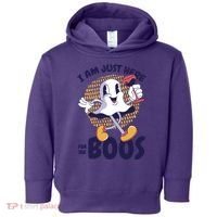 I Am Just Here For The Boos Ghost Toddler Hoodie thumb 0