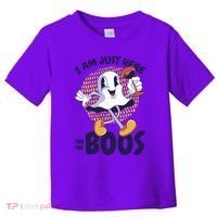 I Am Just Here For The Boos Ghost Toddler T-Shirt thumb 0
