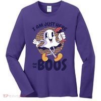 I Am Just Here For The Boos Ghost Women's Long Sleeve Shirt thumb 0