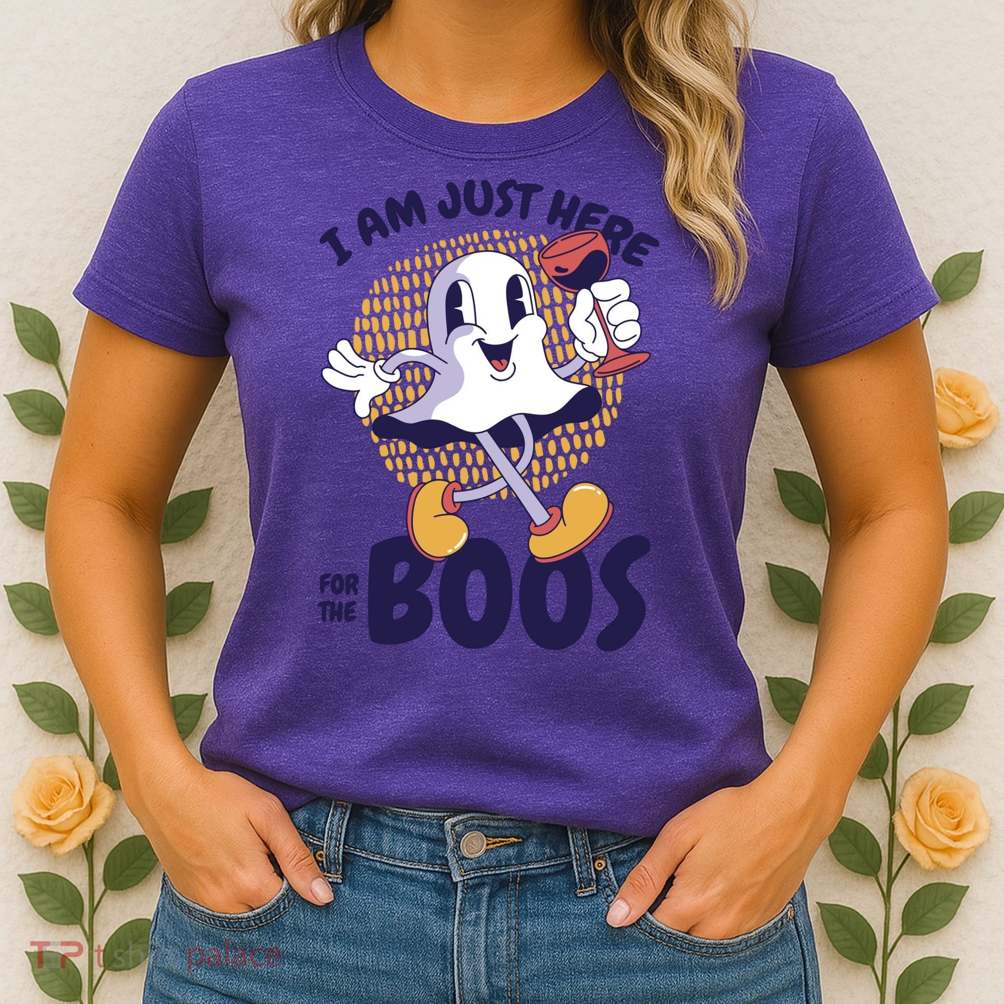 I Am Just Here For The Boos Ghost Women's T-Shirt