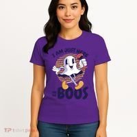 I Am Just Here For The Boos Ghost Women's T-Shirt thumb 4