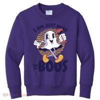 I Am Just Here For The Boos Ghost Kids Sweatshirt thumb 0