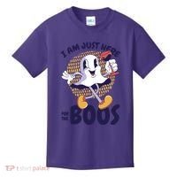I Am Just Here For The Boos Ghost Kids T-Shirt thumb 0
