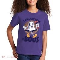 I Am Just Here For The Boos Ghost Kids T-Shirt thumb 2
