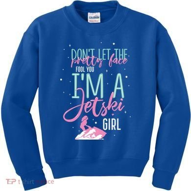 IM A Jet Ski Funny Saying Racing Gift Kids Sweatshirt