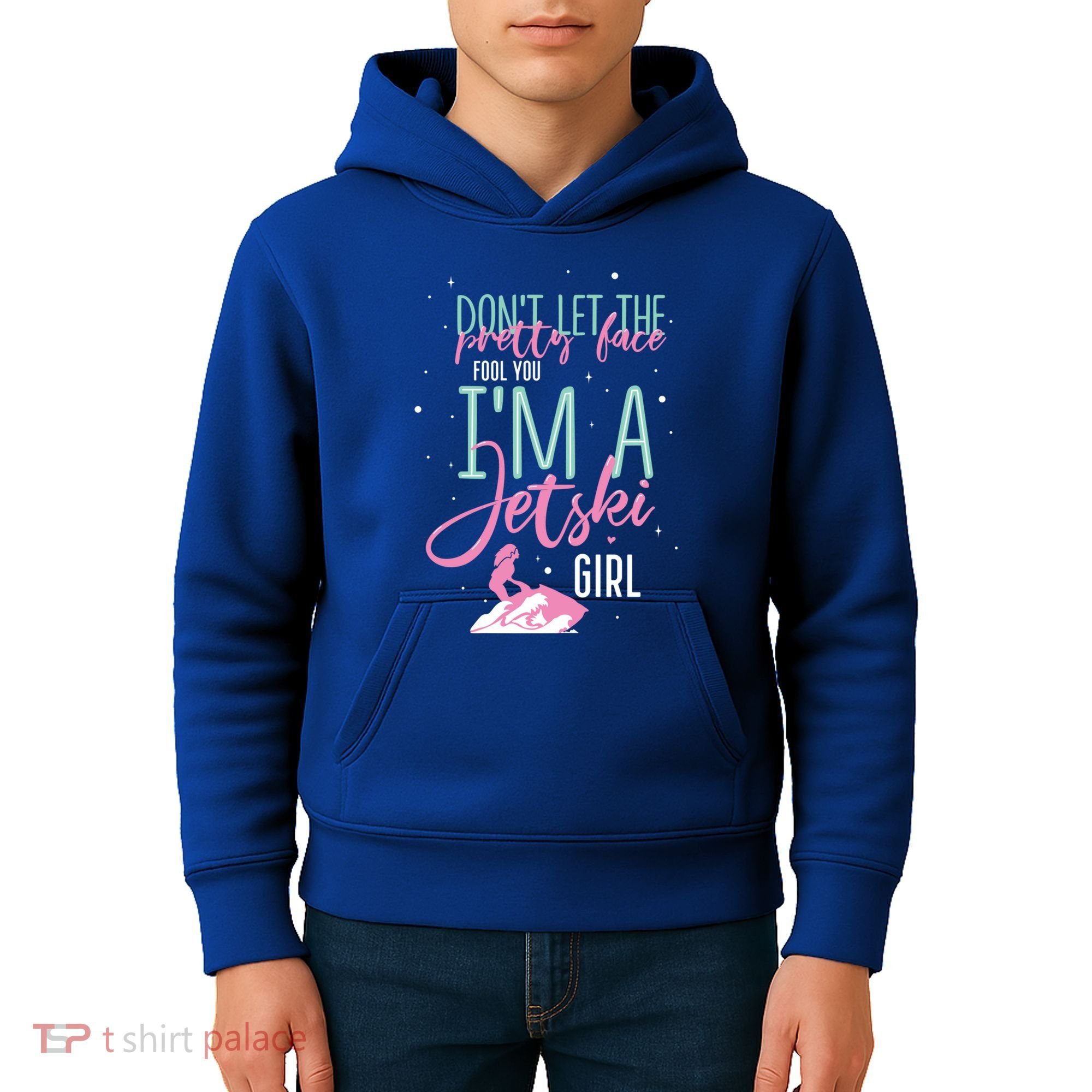 IM A Jet Ski Funny Saying Racing Gift Kids Hoodie