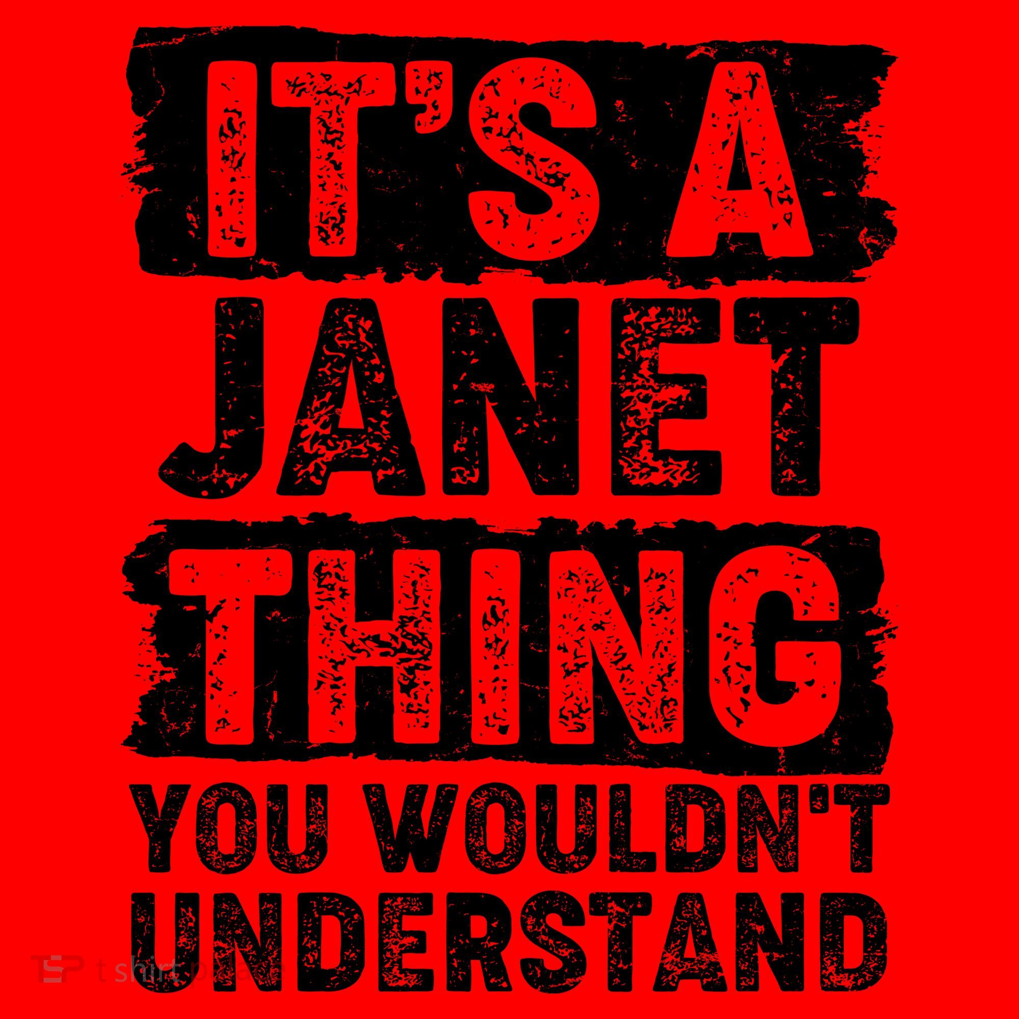 It's A Janet Thing You Wouldn't Understand Santa Hat