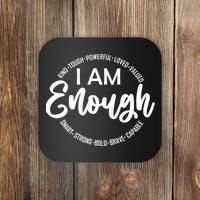 I Am Kind Enough Loved Inspirational Motivational Coaster thumb 0