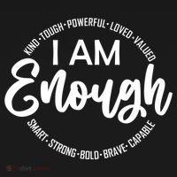 I Am Kind Enough Loved Inspirational Motivational Mousepad thumb 1