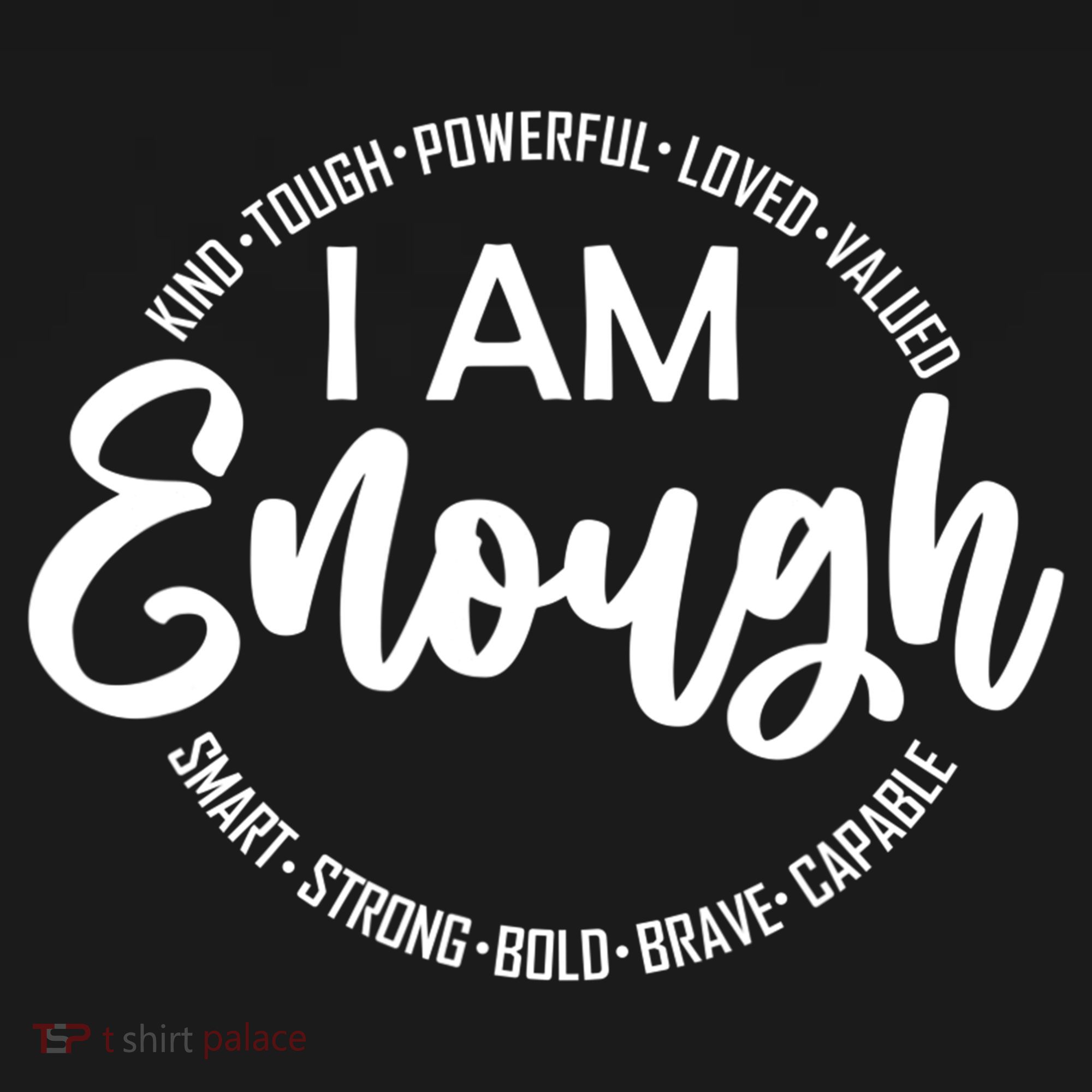 I Am Kind Enough Loved Inspirational Motivational Mousepad