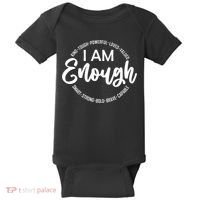 I Am Kind Enough Loved Inspirational Motivational Baby Bodysuit thumb 0