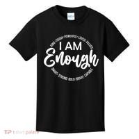 I Am Kind Enough Loved Inspirational Motivational Kids T-Shirt thumb 0
