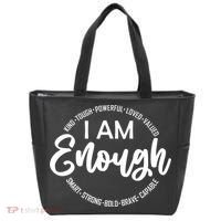 I Am Kind Enough Loved Inspirational Motivational Tote Bag thumb 0
