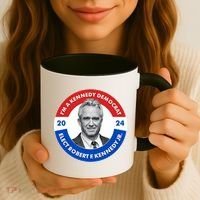 Im A Kennedy Democrat Elect Robert F Kennedy Jr For President Emblem Button Coffee Mug thumb 3