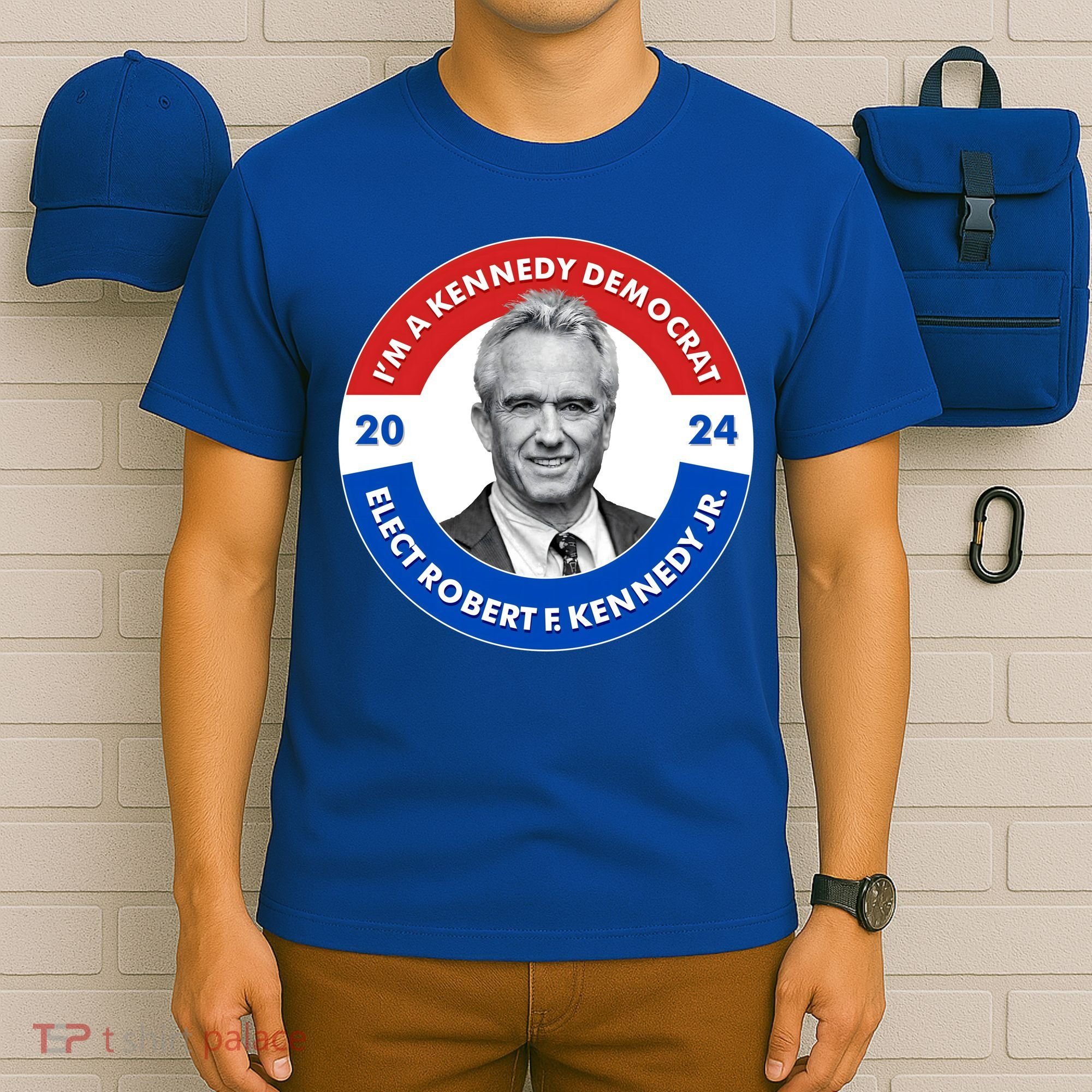 Im A Kennedy Democrat Elect Robert F Kennedy Jr For President Emblem Button T-Shirt