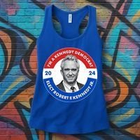 Im A Kennedy Democrat Elect Robert F Kennedy Jr For President Emblem Button Women's Tank Top thumb 3