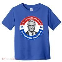 Im A Kennedy Democrat Elect Robert F Kennedy Jr For President Emblem Button Toddler T-Shirt thumb 0