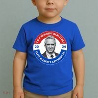 Im A Kennedy Democrat Elect Robert F Kennedy Jr For President Emblem Button Toddler T-Shirt thumb 2