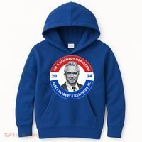 Im A Kennedy Democrat Elect Robert F Kennedy Jr For President Emblem Button Kids Hoodie thumb 0