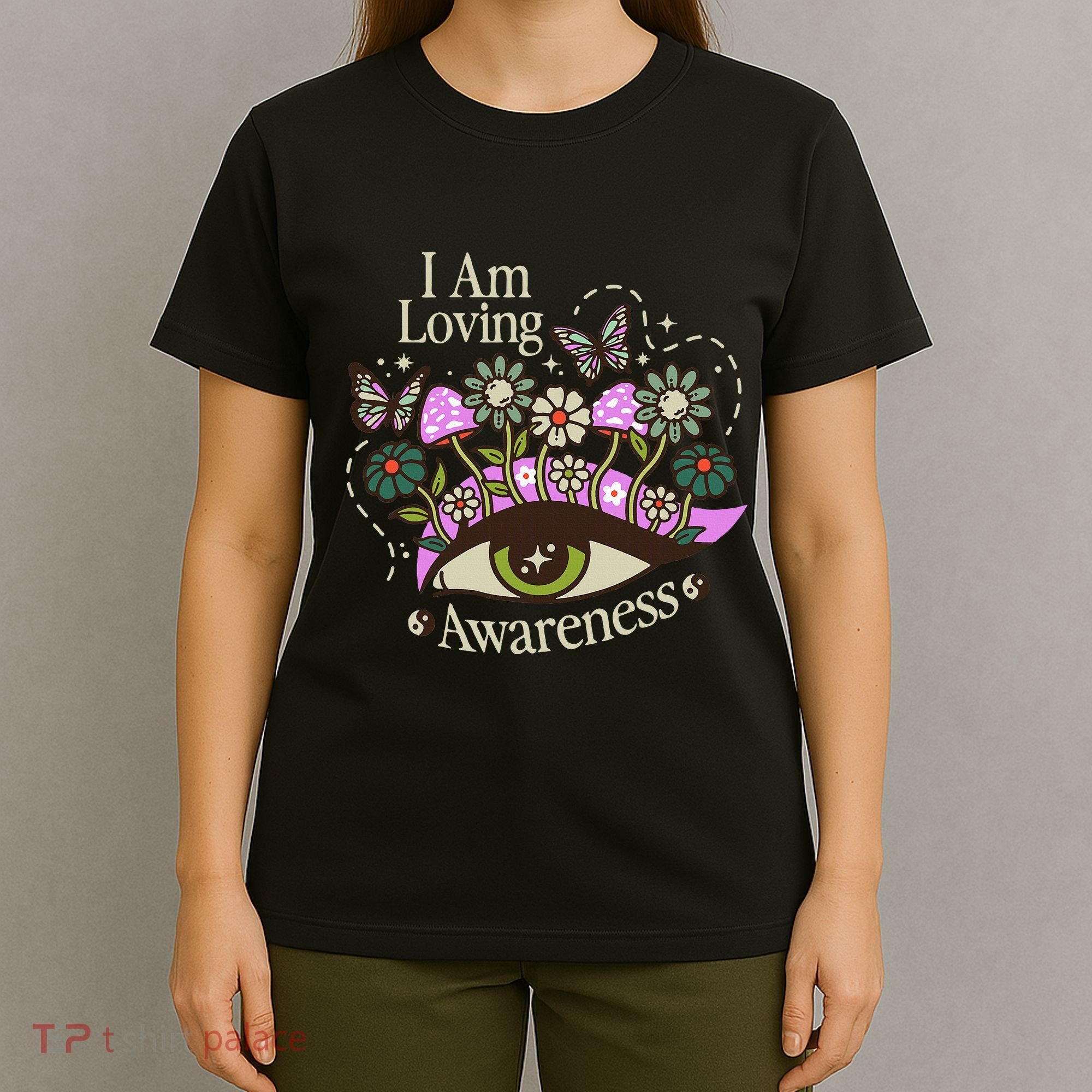 I Am Loving Awareness Ram Dass Mantra Mandala T-Shirt