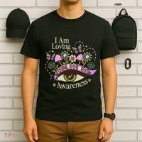 I Am Loving Awareness Ram Dass Mantra Mandala T-Shirt thumb 6